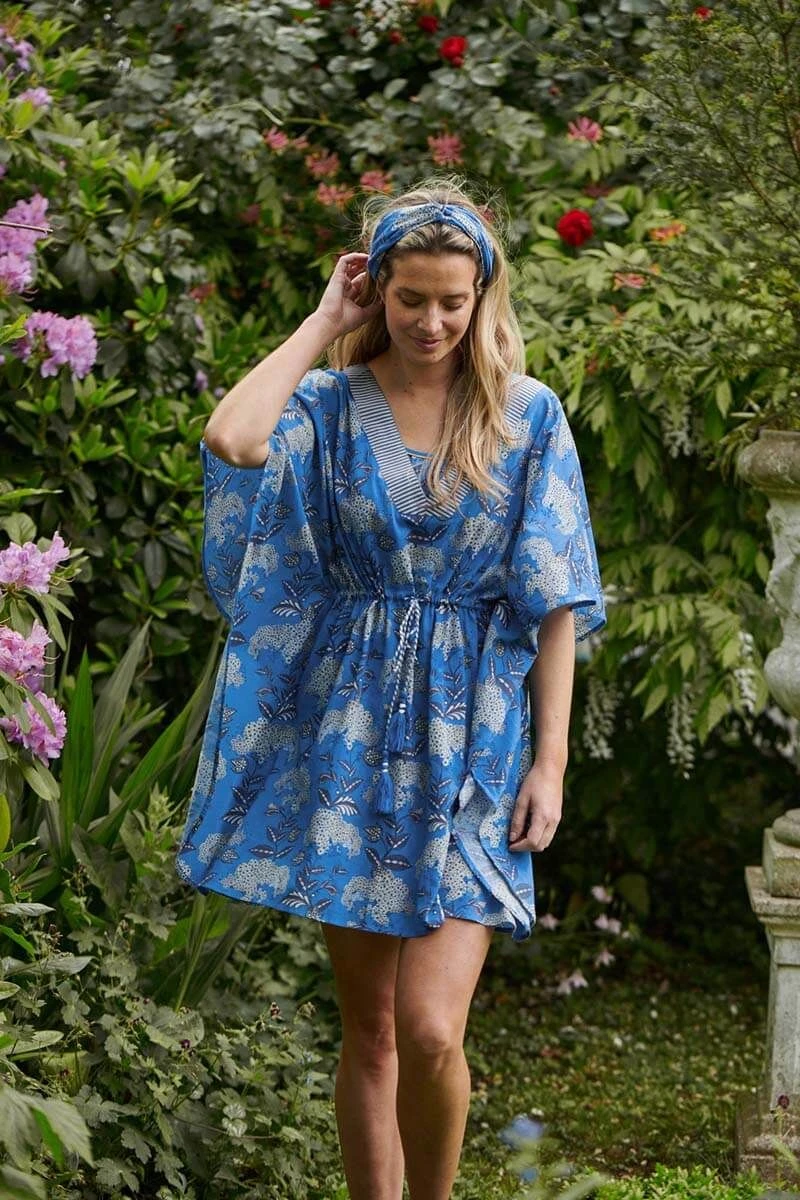 Tunic Flora Firenze Cobalt Blue 2 Tunic Flora Firenze Cobalt Blue - Image 2