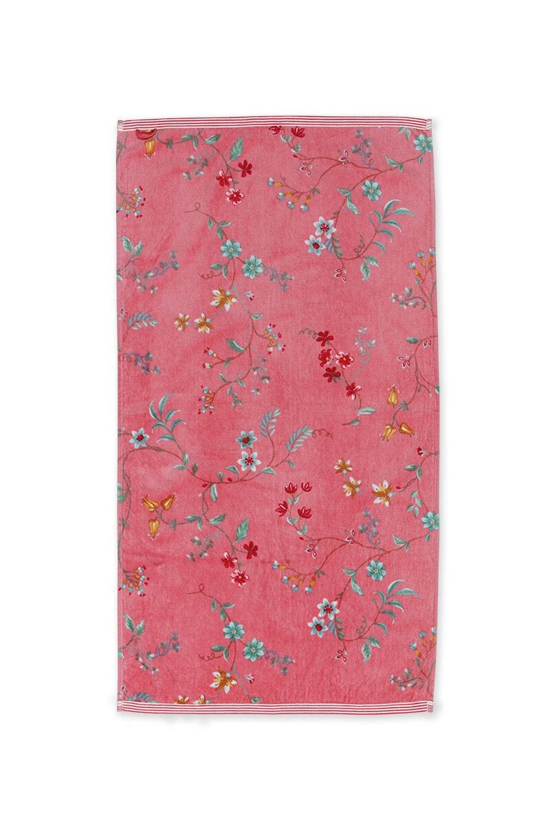 Bath Towel Set/3 Les Fleurs Pink 55x100 Cm 3 Bath Towel Set/3 Les Fleurs Pink 55x100 Cm - Image 3