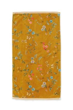 Bath Towel Set/3 Les Fleurs Yellow 55x100 Cm 5 Bath Towel Set/3 Les Fleurs Yellow 55x100 Cm -Home Comprehensive-PIP Studio bath towel les fleurs yellow flowers 55x100 pip studio 217836