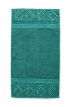 Bath Towel Set/3 Soft Zellige Green 55x100 Cm 5 Bath Towel Set/3 Soft Zellige Green 55x100 Cm -Home Comprehensive-PIP Studio bath towel soft zellige green205577