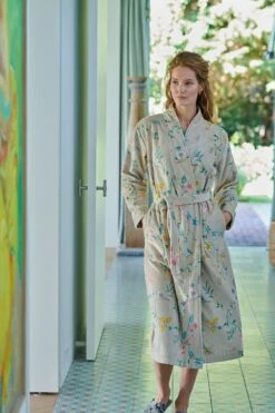 Bathrobe Les Fleurs Bathrobe Khaki -Home Comprehensive-PIP Studio bathrobe les fleurs khaki flowers pip studio 217934 8