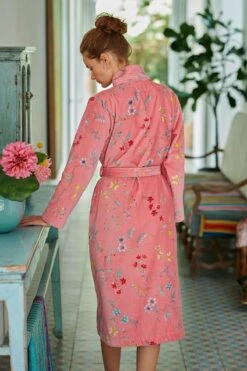Bathrobe Les Fleurs Bathrobe Pink -Home Comprehensive-PIP Studio bathrobe les fleurs pink flowers pip studio 217922 6