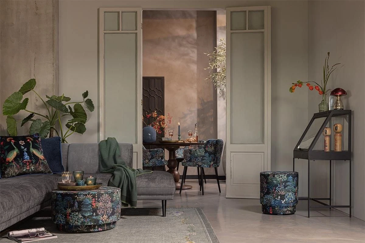 Stool Low Pip Garden Dark Blue 14 Stool Low Pip Garden Dark Blue - Image 14