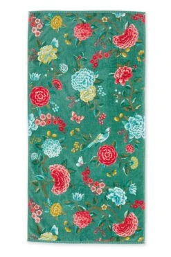 Large Bath Towel Good Evening Green 70x140 Cm