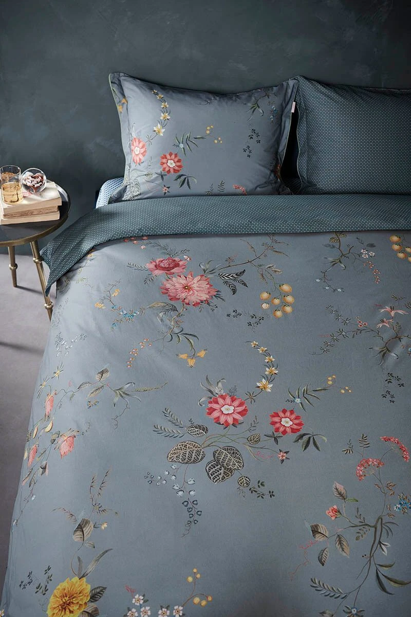 Pillowcase Fleur Grandeur Blue 1 Pillowcase Fleur Grandeur Blue