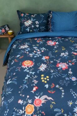 Pillowcase Flower Festival Dark Blue -Home Comprehensive-PIP Studio flower festival dark blue 60 online 2
