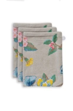 Washcloth Set/3 Good Evening Khaki 16x22 Cm