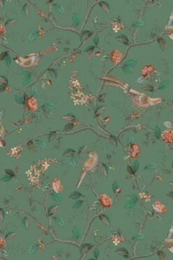 Pip Studio Good Nightingale Non-Woven Wallpaper Green -Home Comprehensive-PIP Studio good nightingale green lr
