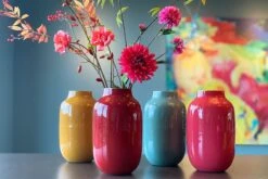 Oval Metal Vase Red 30 Cm 8 Oval Metal Vase Red 30 Cm -Home Comprehensive-PIP Studio img 1236 1