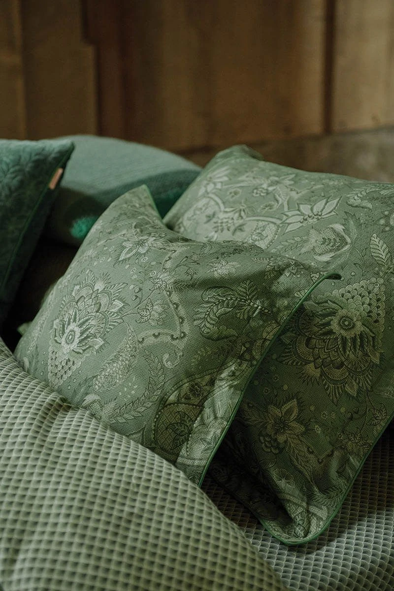 Cushion Square Kyoto Nights Green 2 Cushion Square Kyoto Nights Green - Image 2