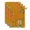 Washcloth Set/3 Les Fleurs Yellow 16x22 Cm