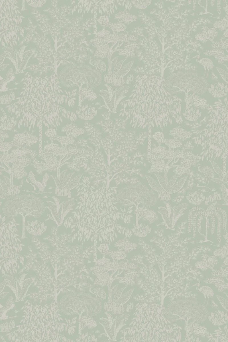 Pip Studio Origami Tree Non-Woven Wallpaper Light Green/Silver 5 Pip Studio Origami Tree Non-Woven Wallpaper Light Green/Silver - Image 5