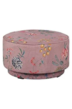 Stool Low Fleur Grandeur Pink 14 Stool Low Fleur Grandeur Pink -Home Comprehensive-PIP Studio pip 001 p l 01 vs pip poef fleur grandeur roze large