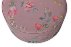 Stool Low Fleur Grandeur Pink 12 Stool Low Fleur Grandeur Pink -Home Comprehensive-PIP Studio pip 001 p l 01 vs pip poef fleur grandeur roze large detail