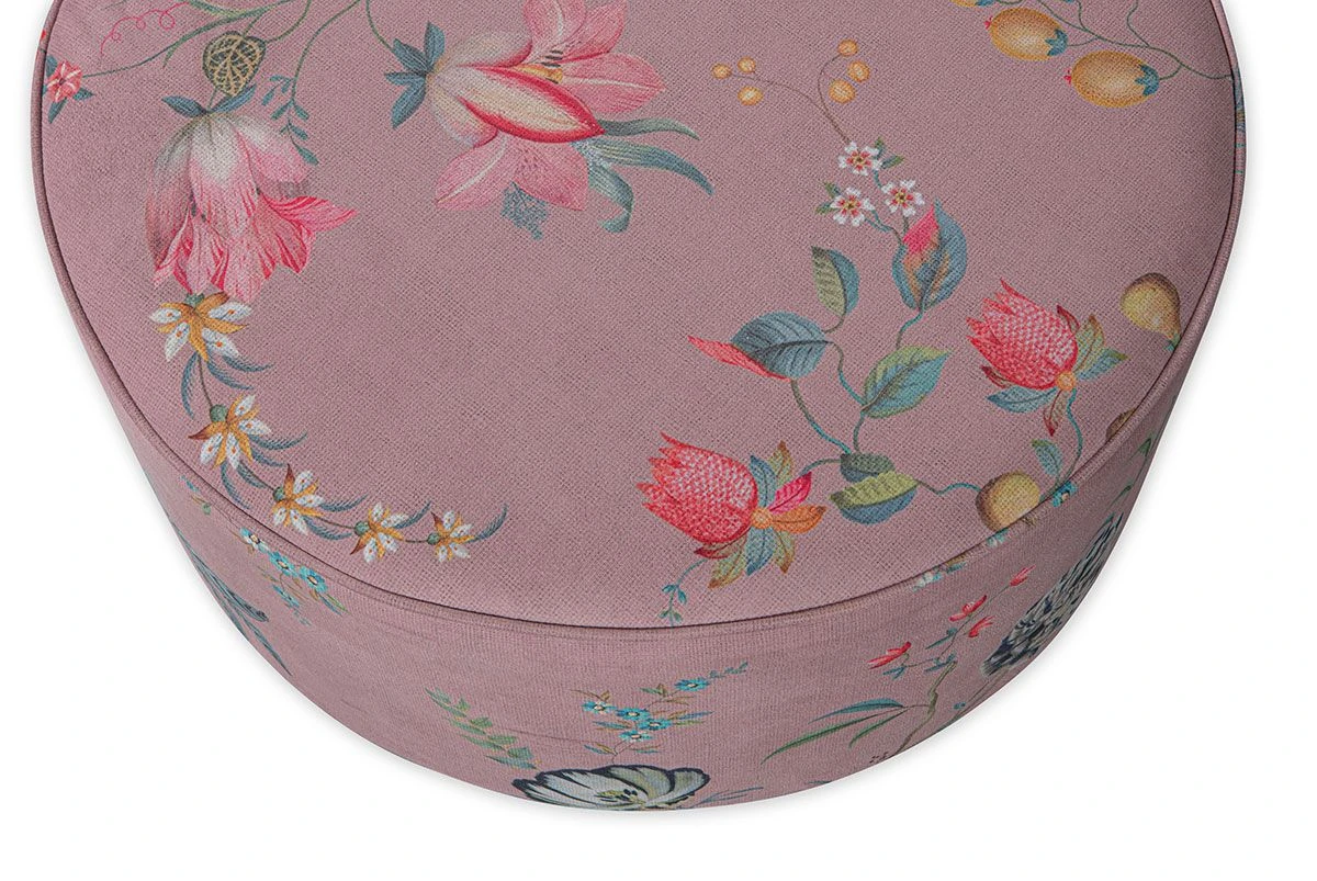 Stool Low Fleur Grandeur Pink 5 Stool Low Fleur Grandeur Pink - Image 5