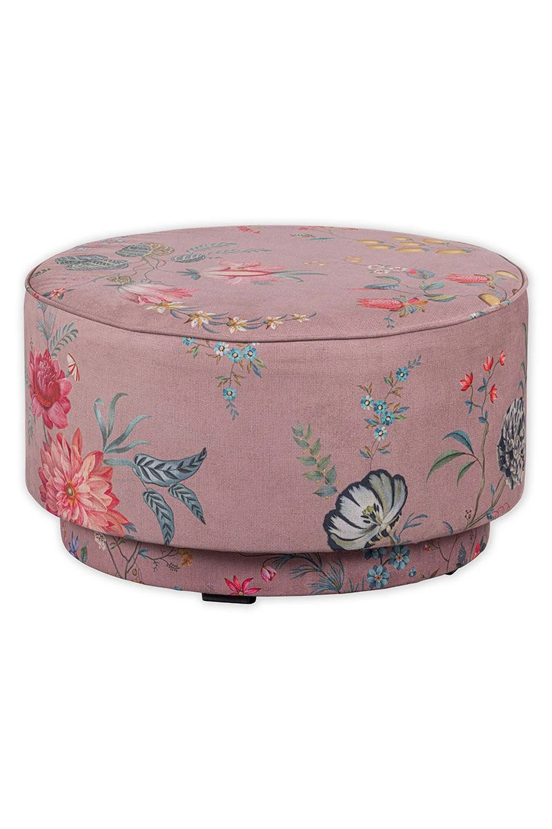 Stool Low Fleur Grandeur Pink 3 Stool Low Fleur Grandeur Pink - Image 3