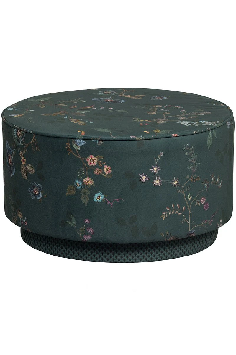 Stool Low Kawai Flower Green 2 Stool Low Kawai Flower Green - Image 2