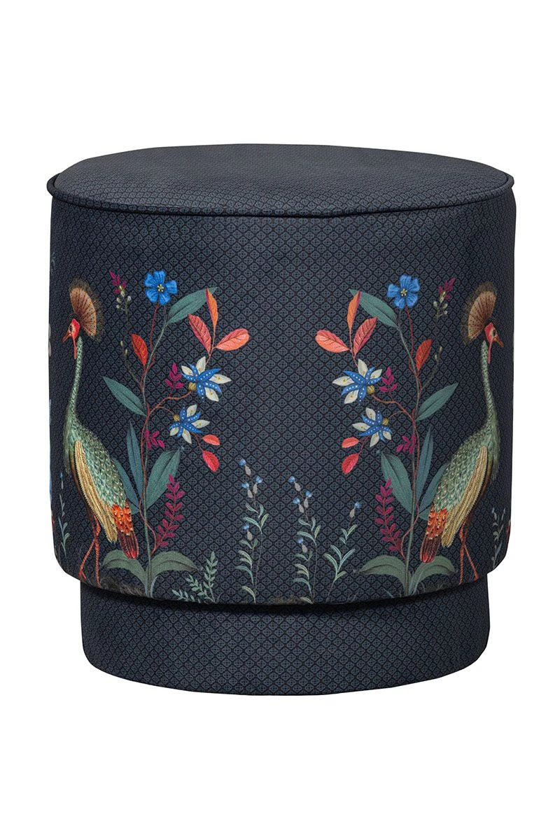 Stool High Flirting Birds Blue 4 Stool High Flirting Birds Blue - Image 4