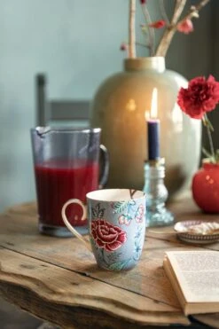 Flower Festival Tea Set/3 Large Light Blue 5 Flower Festival Tea Set/3 Large Light Blue -Home Comprehensive-PIP Studio pip flower festival 14 lowres