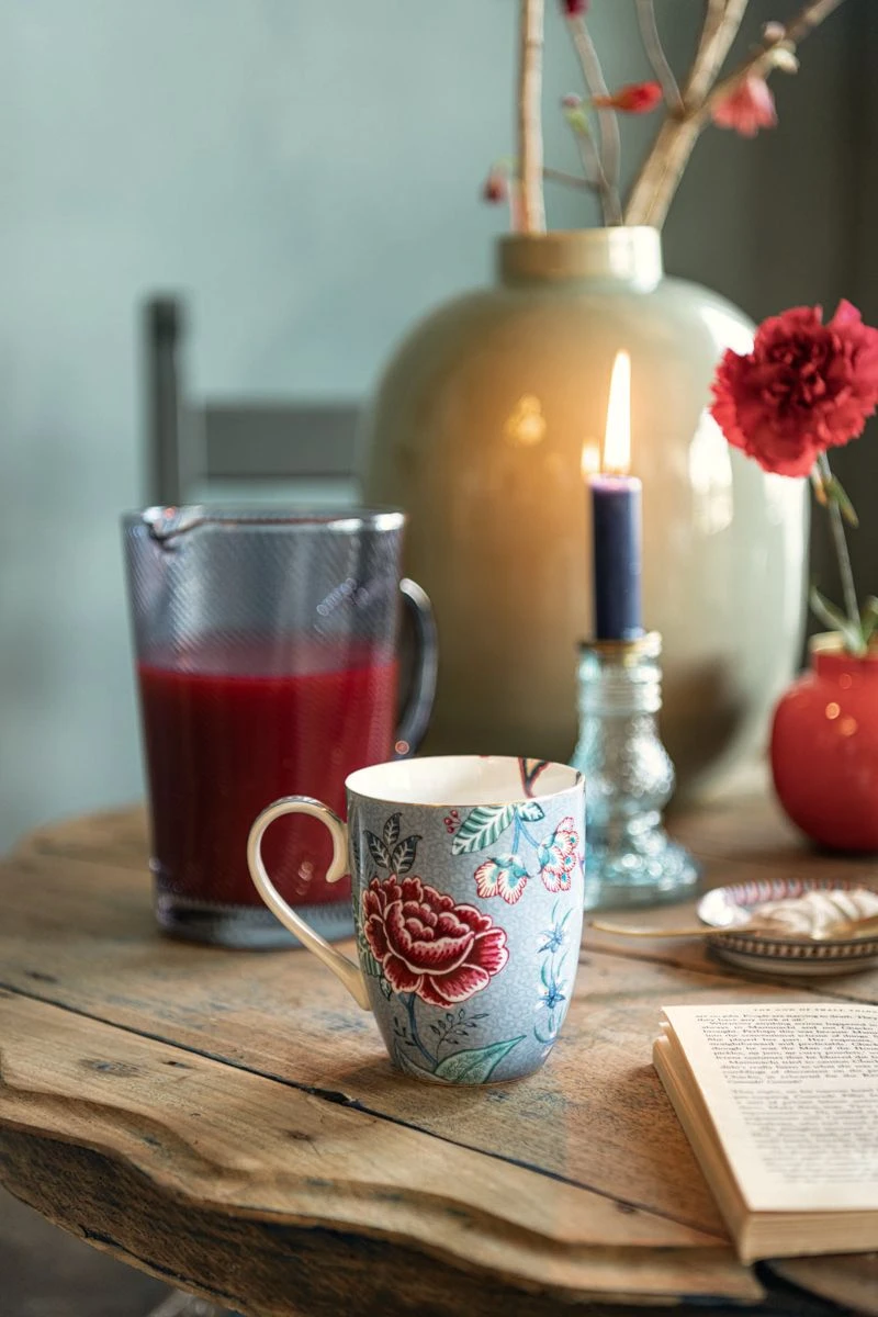 Flower Festival Tea Set/3 Large Light Blue 3 Flower Festival Tea Set/3 Large Light Blue - Image 3