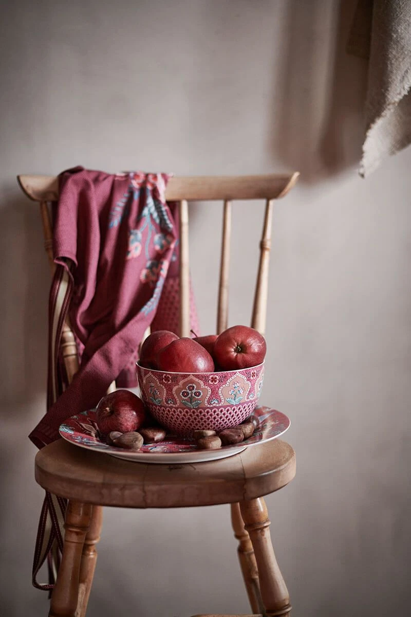 Flower Festival Bowl Dark Pink 18 Cm 2 Flower Festival Bowl Dark Pink 18 Cm - Image 2
