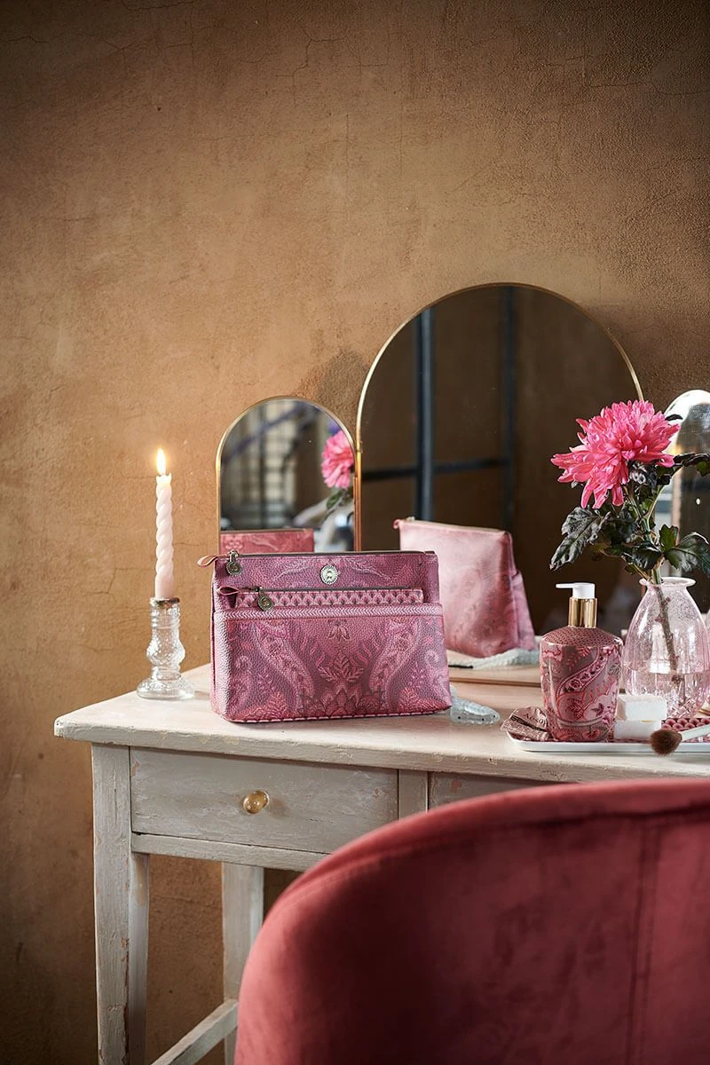 Cosmetic Bag Kyoto Festival Combi Dark Pink 2 Cosmetic Bag Kyoto Festival Combi Dark Pink - Image 2