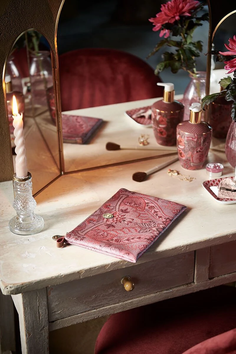 Cosmetic Pouch Medium Kyoto Festival Dark Pink 2 Cosmetic Pouch Medium Kyoto Festival Dark Pink - Image 2