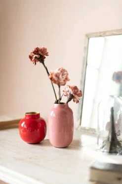 Round Mini Vase Red 10 Cm -Home Comprehensive-PIP Studio pip home deco overige 19 lowres