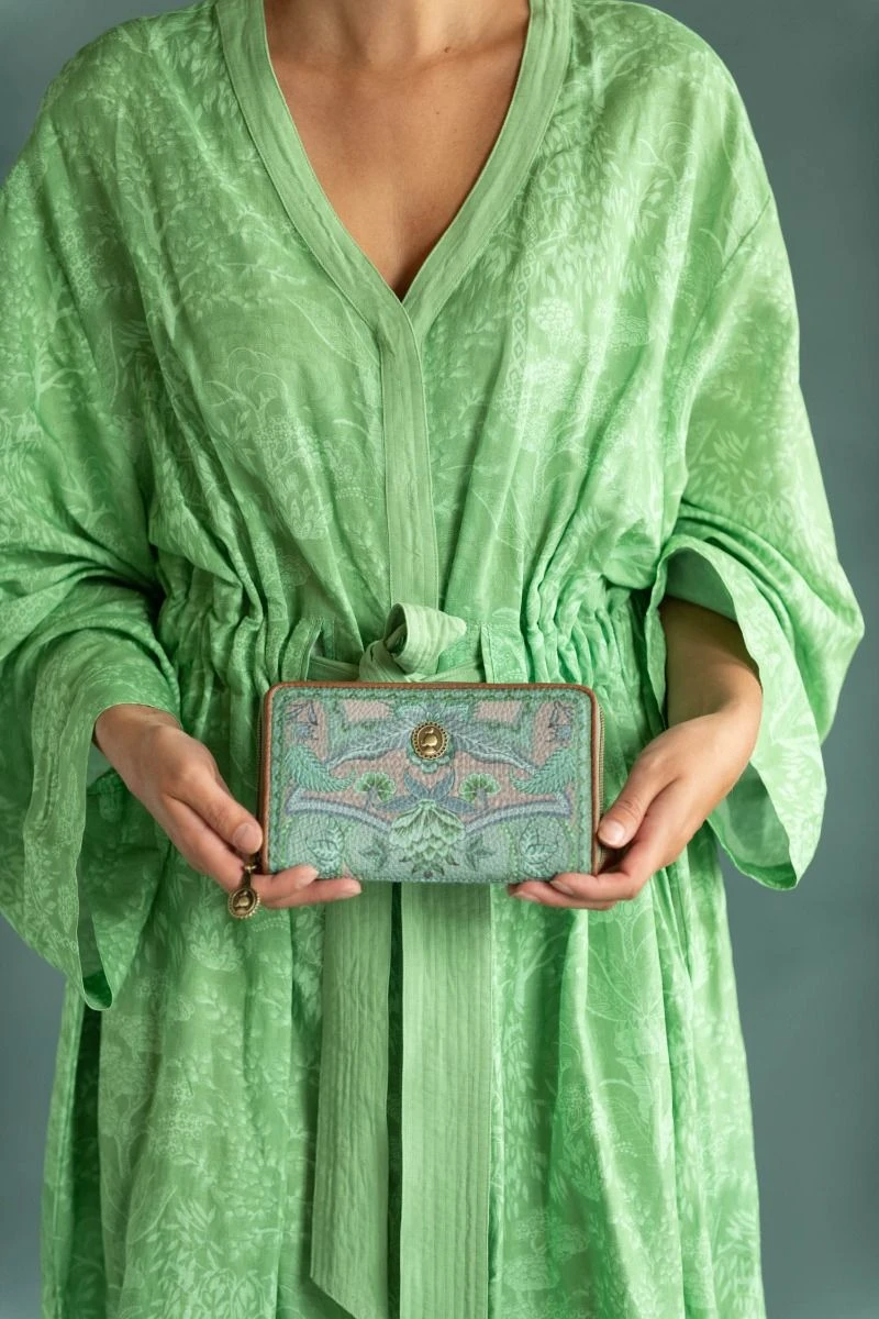 Wallet Kyoto Festival Green 2 Wallet Kyoto Festival Green - Image 2