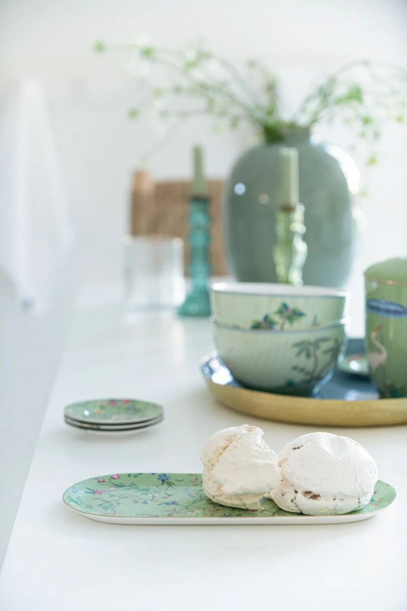 Jolie Cake Tray Rectangular Green 2 Jolie Cake Tray Rectangular Green - Image 2