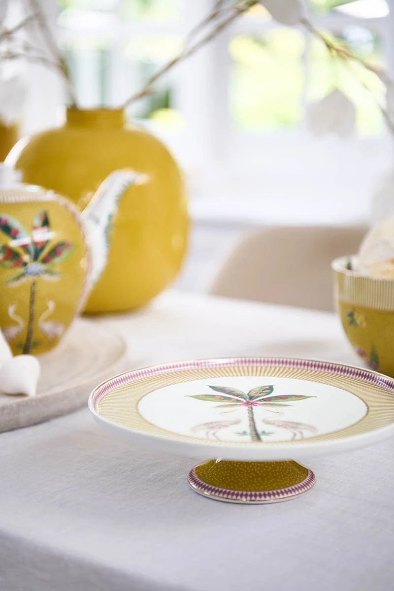 La Majorelle Cake Tray Small Yellow 2 La Majorelle Cake Tray Small Yellow - Image 2