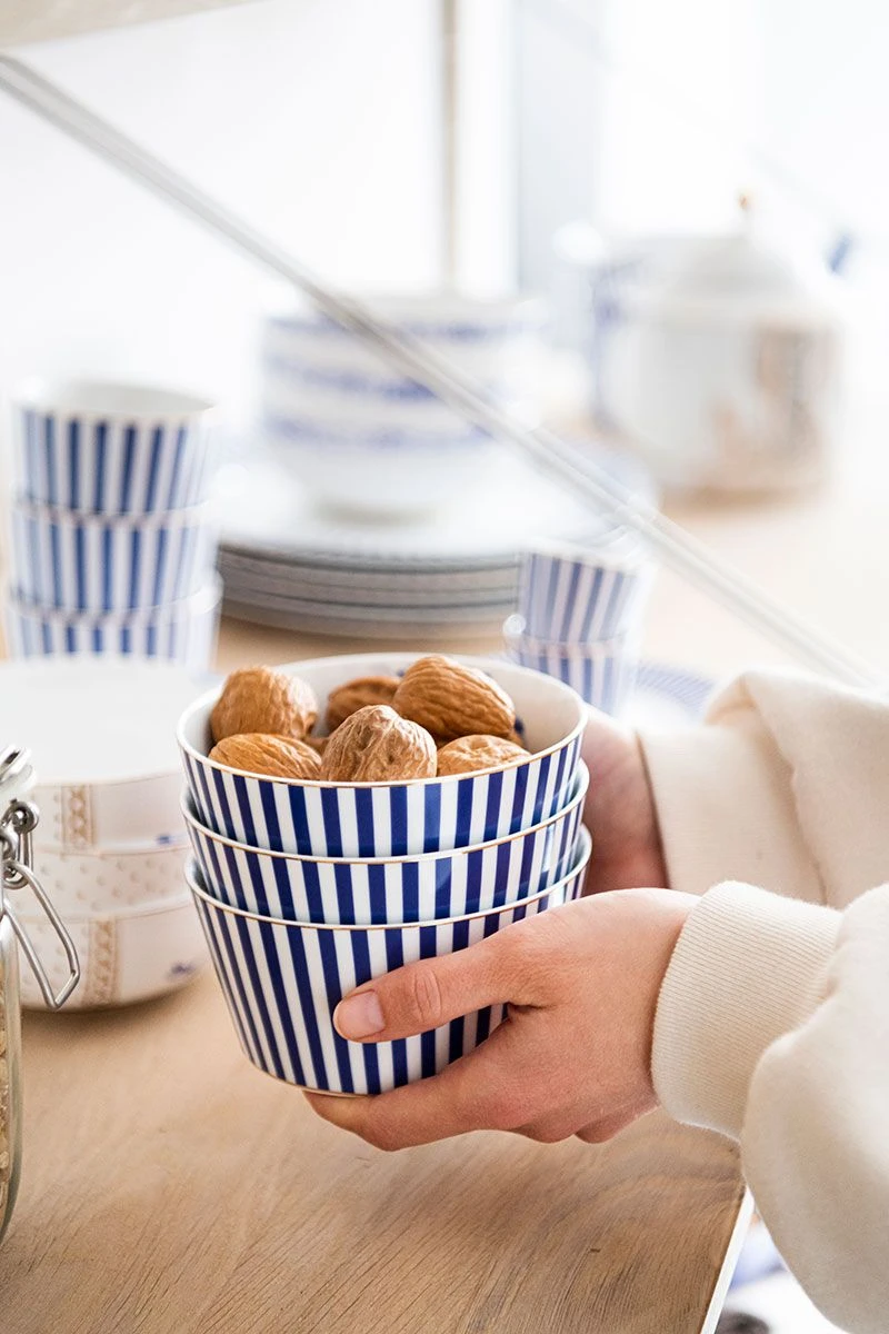 Royal Stripes Bowl Blue 12 Cm 5 Royal Stripes Bowl Blue 12 Cm - Image 5
