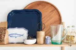 Square Tray Enamelled Blue -Home Comprehensive-PIP Studio pip 033 3