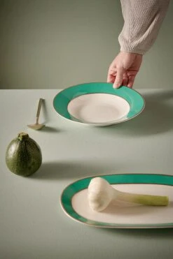 Pip Chique Deep Plate Green 23.5cm -Home Comprehensive-PIP Studio pip chique green set1 002 hr lr