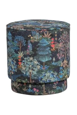 Stool High Pip Garden Dark Blue -Home Comprehensive-PIP Studio pip garden poef blue high front pip 004 b l 01 vs