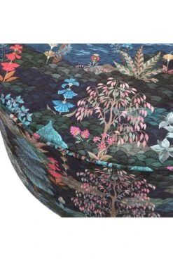 Stool Low Pip Garden Dark Blue 18 Stool Low Pip Garden Dark Blue -Home Comprehensive-PIP Studio pip garden poef blue low detail 01 pip 004 b m 01 vs