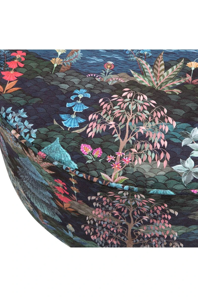 Stool Low Pip Garden Dark Blue 5 Stool Low Pip Garden Dark Blue - Image 5