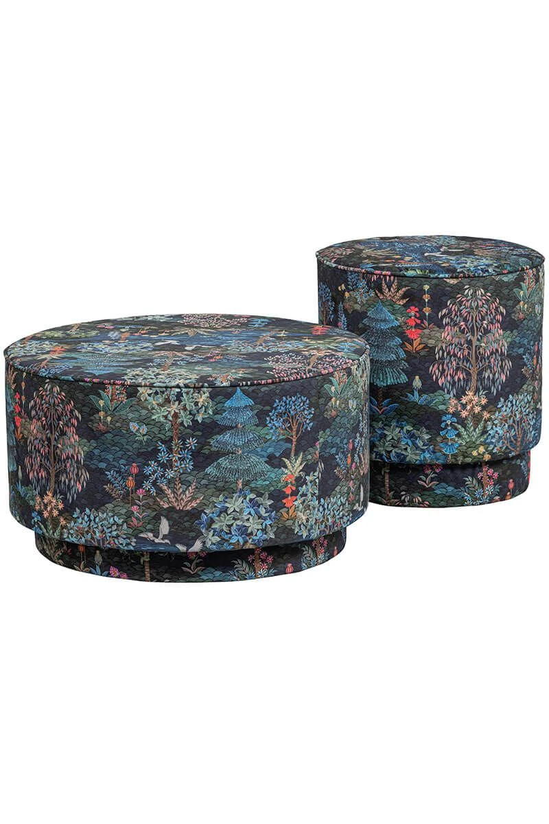 Stool Low Pip Garden Dark Blue 11 Stool Low Pip Garden Dark Blue - Image 11