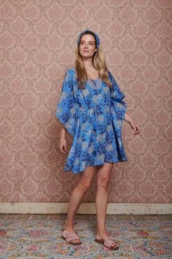 Tunic Flora Firenze Cobalt Blue 16 Tunic Flora Firenze Cobalt Blue -Home Comprehensive-PIP Studio pip mix and match diemen83056