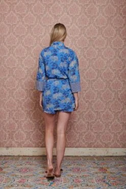 Kimono Flora Firenze Cobalt Blue -Home Comprehensive-PIP Studio pip mix and match diemen83181