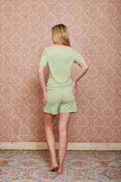 Shorts Little Sumo Stripe Bright Green -Home Comprehensive-PIP Studio pip mix and match diemen83907 1