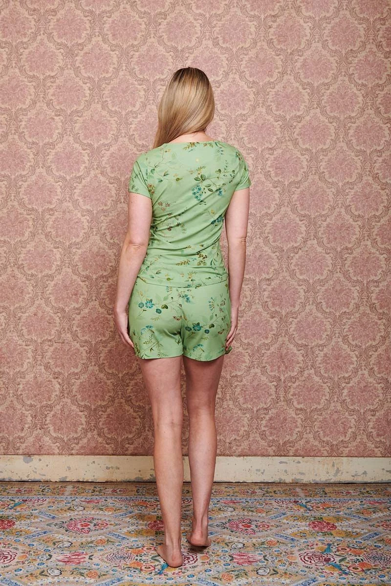 Shorts Kawai Flower Light Green 6 Shorts Kawai Flower Light Green - Image 6