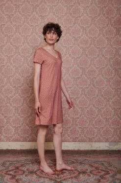 Nightdress Short Sleeve Tegola Pink -Home Comprehensive-PIP Studio pip mix and match diemen84454 1