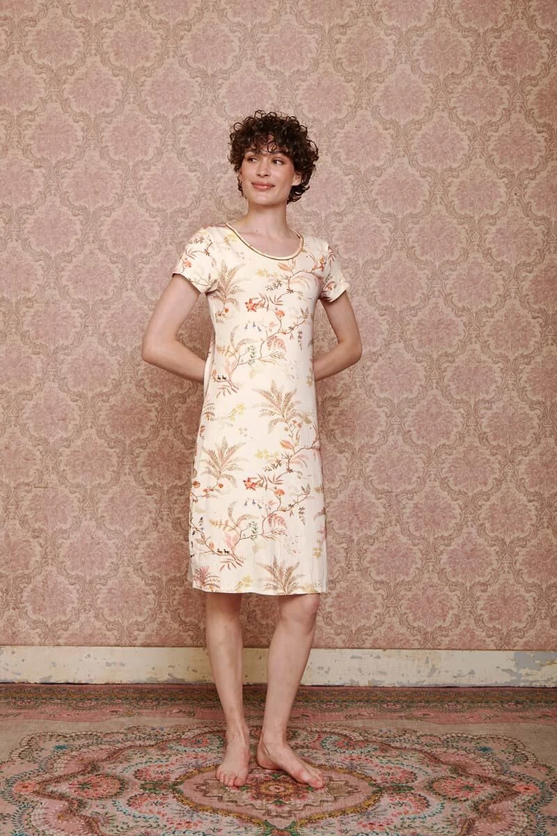 Nightdress Short Sleeve Isola White 2 Nightdress Short Sleeve Isola White - Image 2