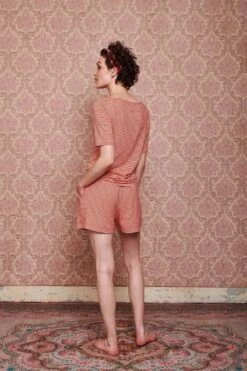 Shorts Little Sumo Stripe Coral -Home Comprehensive-PIP Studio pip mix and match diemen84876