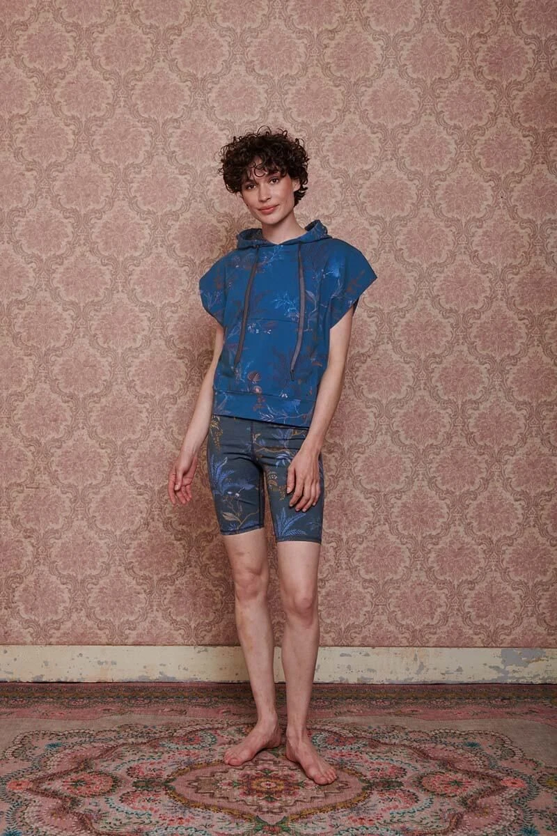 Hoodie Short Sleeve Isola Blue 2 Hoodie Short Sleeve Isola Blue - Image 2