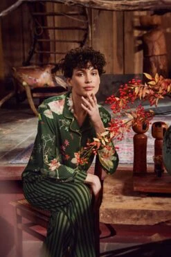 Trousers Long Sumo Stripe Dark Green -Home Comprehensive-PIP Studio pip studio dag 2 melatti 36857 c1 rgb kopi ren kopie