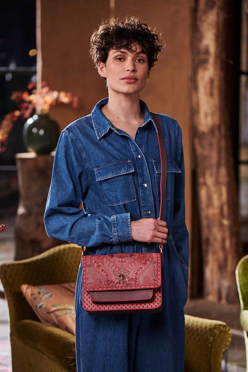 Cross Body Kyoto Festival Dark Pink 2 Cross Body Kyoto Festival Dark Pink - Image 2