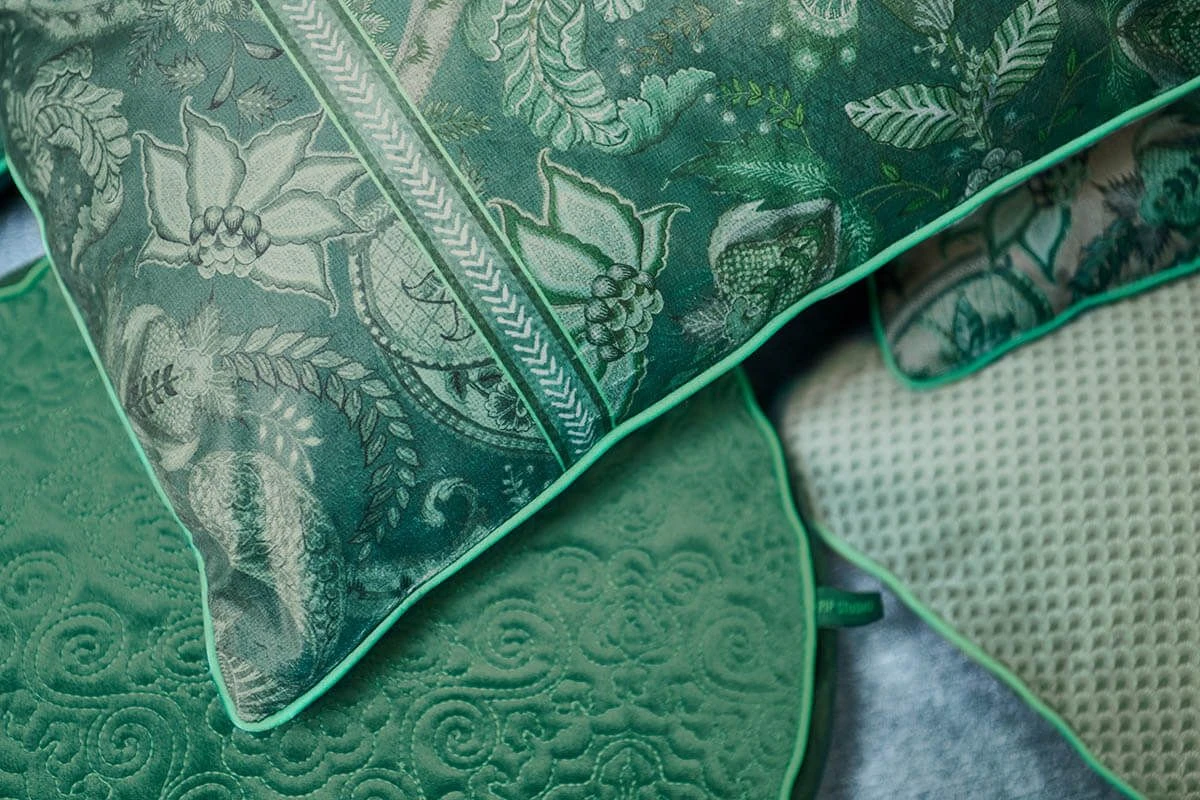 Cushion Kyoto Festival Dark Green 4 Cushion Kyoto Festival Dark Green - Image 4