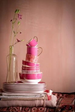 Pip Chique Bowl Pink 20.5cm -Home Comprehensive-PIP Studio pip studio ss2023 pip chique mix match pink 02 lr